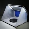 imageAGPTEK Spray Booth Airbrush Spray Booth Kit with 3 LED Light Tubes Turn Table and Exhaust Extension Hose Portable Airbrush Spray Booth for Painting Crafts Nails Art Cakes TShirts and Hobby