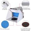 imageAGPTEK Spray Booth Airbrush Spray Booth Kit with 3 LED Light Tubes Turn Table and Exhaust Extension Hose Portable Airbrush Spray Booth for Painting Crafts Nails Art Cakes TShirts and Hobby