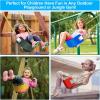 imageAGPTEK Swing Seat 304 x 6 x 027 Inch Yard Swing for Kids ampamp Adults with Metal Triangle Ring  Yellow 113KG 250LB Weight LimitBlack