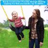 imageAGPTEK Swing Seat 304 x 6 x 027 Inch Yard Swing for Kids ampamp Adults with Metal Triangle Ring  Yellow 113KG 250LB Weight LimitBlack