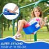 imageAGPTEK Swing Seat 304 x 6 x 027 Inch Yard Swing for Kids ampamp Adults with Metal Triangle Ring  Yellow 113KG 250LB Weight LimitBlue
