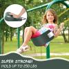 imageAGPTEK Swing Seat 304 x 6 x 027 Inch Yard Swing for Kids ampamp Adults with Metal Triangle Ring  Yellow 113KG 250LB Weight LimitGreen