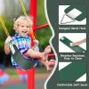 imageAGPTEK Swing Seat 304 x 6 x 027 Inch Yard Swing for Kids ampamp Adults with Metal Triangle Ring  Yellow 113KG 250LB Weight LimitGreen