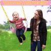 imageAGPTEK Swing Seat 304 x 6 x 027 Inch Yard Swing for Kids ampamp Adults with Metal Triangle Ring  Yellow 113KG 250LB Weight LimitLight Pink