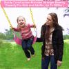 imageAGPTEK Swing Seat 304 x 6 x 027 Inch Yard Swing for Kids ampamp Adults with Metal Triangle Ring  Yellow 113KG 250LB Weight LimitPink