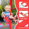 imageAGPTEK Swing Seat 304 x 6 x 027 Inch Yard Swing for Kids ampamp Adults with Metal Triangle Ring  Yellow 113KG 250LB Weight LimitRed