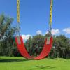 imageAGPTEK Swing Seat 304 x 6 x 027 Inch Yard Swing for Kids ampamp Adults with Metal Triangle Ring  Yellow 113KG 250LB Weight LimitRed