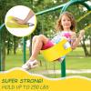 imageAGPTEK Swing Seat 304 x 6 x 027 Inch Yard Swing for Kids ampamp Adults with Metal Triangle Ring  Yellow 113KG 250LB Weight LimitYellow