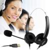 imageAGPTEK USB Stereo Binaural Headset Corded Call Center Headphone with NoiseCanceling Mic and Volume Control  for Phone Sales Telephone Counseling Services Insurance Hospitals Telecom Operators