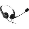 imageAGPTEK USB Stereo Binaural Headset Corded Call Center Headphone with NoiseCanceling Mic and Volume Control  for Phone Sales Telephone Counseling Services Insurance Hospitals Telecom Operators
