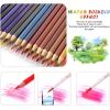 imageAGPTEK Watercolor Pencils Professional Watercolor Pencils Set 48 Colored Pencils with Dip PensPencil ExtenderThree 2B PencilsWater Brush penPencil sharpener and Zipper Case