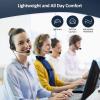 imageAGPtEK Corded Telephone with Headset ampamp Dialpad for House Call Center Office  Noise Cancellation
