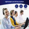 imageAGPtEK Upgraded Call Center Phone Corded Telephone with Binaural Headset ampamp Dialpad for House Call Center Office  Noise Cancellation