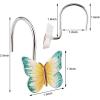 imageAGPtek 12PCS Home Fashions Butterfly Anti Rust Decorative Resin Hooks for Bathroom Shower CurtainBedroomLiving Room Curtain