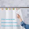imageAGPtek 12PCS Home Fashions Butterfly Anti Rust Decorative Resin Hooks for Bathroom Shower CurtainBedroomLiving Room Curtain