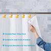 imageAGPtek 12PCS Home Fashions Yellow Duck Anti Rust Decorative Ducky Resin Hooks for Bathroom Shower CurtainBedroomLiving Room Curtain