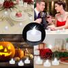 imageAGPtek 24 PCS LED Tealights BatteryOperated flameless Candles Lights For Wedding Birthday Party  White