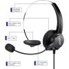 imageAGPtek Call Center Dialpad Headset Telephone with Tone Dial Key Pad ampamp REDIALBlack