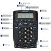 imageAGPtek Call Center Dialpad Headset Telephone with Tone Dial Key Pad ampamp REDIALBlack