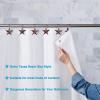 imageAGPtek Star Shower Curtain Hooks 12PCS Anti Rust Decorative Resin Hooks for Bathroom Baby Room Bedroom Living Room Decor Star