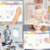 imageDry Erase Whiteboard Calendar 3 Pack Magnetic Calendar for Refrigerator Wall 2021 White Board with 6 Markers ampamp 6 Fridge Magnets ampamp 1 Eraser Monthly Organizer ampamp Daily Notepad by AGPTEK