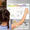 imageDry Erase Whiteboard Calendar 3 Pack Magnetic Calendar for Refrigerator Wall 2021 White Board with 6 Markers ampamp 6 Fridge Magnets ampamp 1 Eraser Monthly Organizer ampamp Daily Notepad by AGPTEK