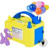 imageElectric Air Balloon Pump AGPtEK Portable Dual Nozzle InflatorBlower for Party Decoration  Yellow