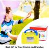 imageElectric Air Balloon Pump AGPtEK Portable Dual Nozzle InflatorBlower for Party Decoration  Yellow
