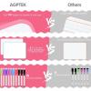 imageRuled Dry Erase Lapboard with Markers Kids Lined Board for Learning Writing Double Sided9 X12 in