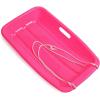 imageAGPTEK 256 Inch Durable Downhill Sprinter Toboggan Snow Sled for Boys Girls with Builtin Handles and Pulling Rope Pink