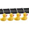 imageAGPtek 12PCS Home Fashions Yellow Duck Anti Rust Decorative Ducky Resin Hooks for Bathroom Shower CurtainBedroomLiving Room Curtain