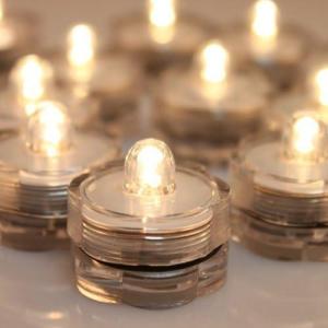 imageAGPTEK 24x LED Submersible Waterproof WeddingPartyFloral Decoration Tea Vase Battery Light CandlesWarm WhiteA