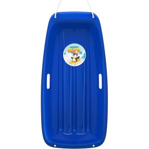 imageAGPTEK 3547 Inch Durable Downhill Sprinter Toboggan Snow Sled for Kids Boys Girls Adults with Builtin Handles and Pulling RopeBlue35