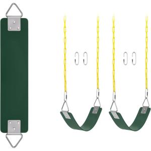 imageAGPTEK Green Swing Set Bundle with 2 Packs Green Swing Seat Replacement