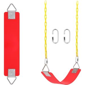 imageAGPTEK Red Swing Set Bundle with 1 Pack Red Swing Seat Replacement