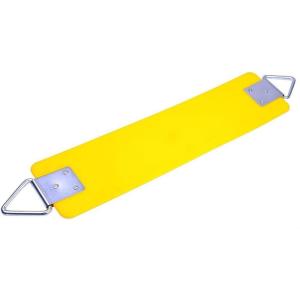 imageAGPTEK Swing Seat 304 x 6 x 027 Inch Yard Swing for Kids ampamp Adults with Metal Triangle Ring  Yellow 113KG 250LB Weight LimitYellow