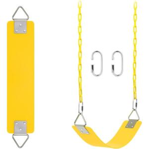 imageAGPTEK Yellow Swing Set Bundle with 1 Pack Yellow Swing Seat Replacement