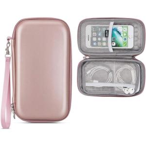 imageHard Carrying Case for Power Bank Fits for Anker PowerCore POWERADD Pilot Yoobao Power Bank AGPTEK Shockproof Pouch for External Battery Rose Gold