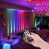 imageHAKUTA DJ Lights 36 LED Stage Lights RGB DJ LED Par Lights Sound Activated Stage Lights Remote and DMX Controlled DJ Uplights for Wedding Birthday Christmas Music Show and Dance Party 4 Packs