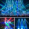 imageHAKUTA Spider Moving Head Lights LED Stage Light RGBW 4in1 Moving Head Light Compatible DMX512 with 4 Control Modes for Parities Concert Performance Stage Club Bar and Wedding Ceremony