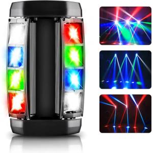 imageHAKUTA Spider Moving Head Lights LED Stage Light RGBW 4in1 Moving Head Light Compatible DMX512 with 4 Control Modes for Parities Concert Performance Stage Club Bar and Wedding Ceremony