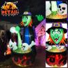 imageCAMULAND Halloween Decorations Outdoor Halloween Inflatable Blow Up Witch Pouring Magic Water Decor with Builtin LED Lights Trick or Treat for Indoor Lawns Yards Party Home6FT Witch