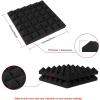 image2quotx12quotx12quot Sound Proof Padding AGPTEK 12 Packs Acoustic Foam Panels Sound Absorbing Foam for Recording Studio TV Room Kids Room Office and Podcast Recording Black