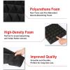 image2quotx12quotx12quot Sound Proof Padding AGPTEK 12 Packs Acoustic Foam Panels Sound Absorbing Foam for Recording Studio TV Room Kids Room Office and Podcast Recording Black and Red