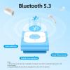 imageAGPTEK 64GB Clip MP3 Player with Bluetooth A53PL Portable Music Player with FM Radio Shuffle No Phone Needed for Sports BlueBlue