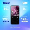 imageAGPTEK 64GB MP3 Player with Bluetooth M3 24 inch Music Player with Speaker and FM Radio Touch Buttons Supports Up to 128GBBlueBlue