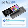 imageAGPTEK 64GB MP3 Player with Bluetooth M7 18 inch Music Player with Speaker and FM Radio Touch Buttons Supports Up to 128GBBlack