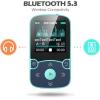 imageAGPTEK 64GB MP3 Player with Clip A65 Bluetooth 53 Lossless Sound with FM Radio Voice Recorder for Sport Running Supports up to 128GB TF Card BlackBlue