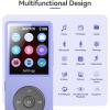 imageAGPTEK A02 MP3 Player with Bluetooth 53 18 inch Screen Portable Music Player with Speaker FM Radio Voice Recorder Supports Expanded Up to 128GBBlack 32GBPurple