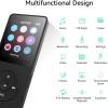 imageAGPTEK A02 MP3 Player with Bluetooth 53 18 inch Screen Portable Music Player with Speaker FM Radio Voice Recorder Supports Expanded Up to 128GBBlack 32GBBlack